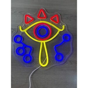 Zelda Sheikah Eye LED Neon Sign Wall Decor Gaming Light Breath‎ of the Wild USB